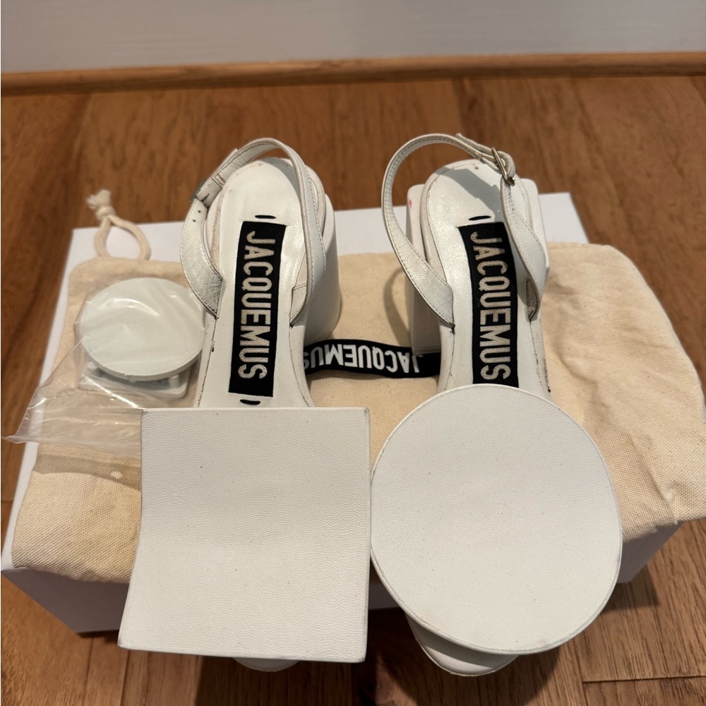 Jacquemus White Women's Sandals - Picture 5 of 6